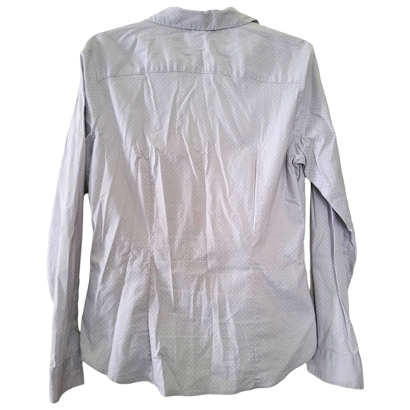 H&M Button Down Long Sleeve Gray Blouse | 10 - Picture 2 of 5